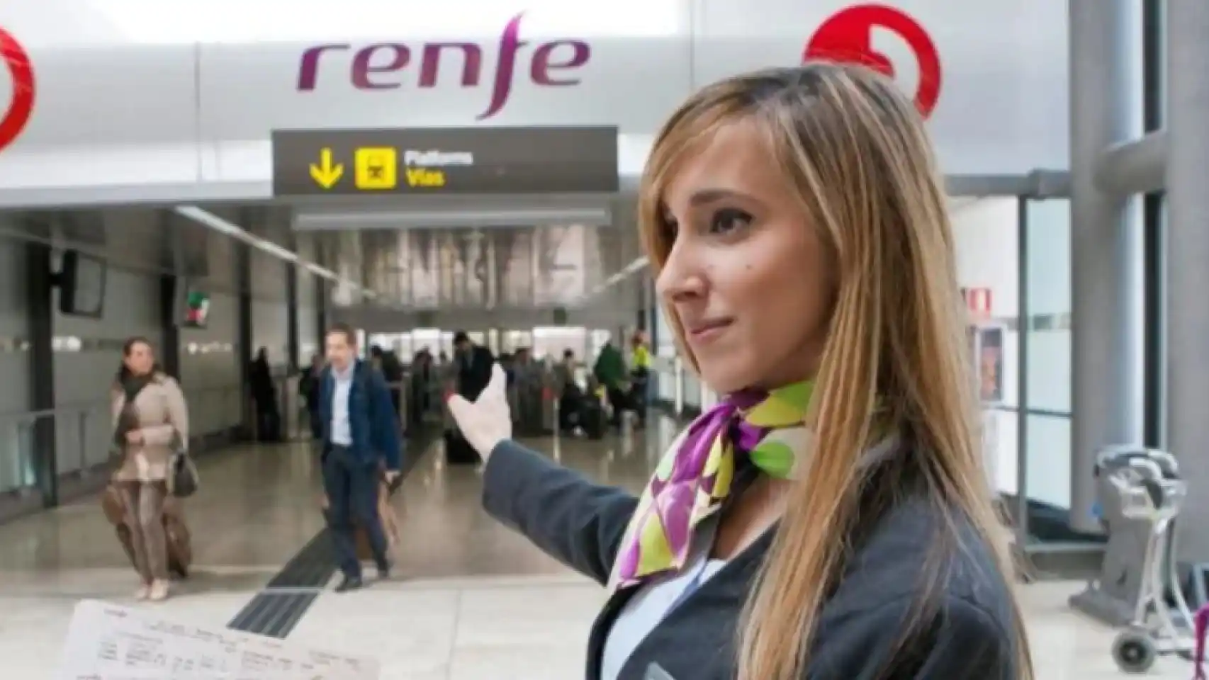Trabajadora de Renfe